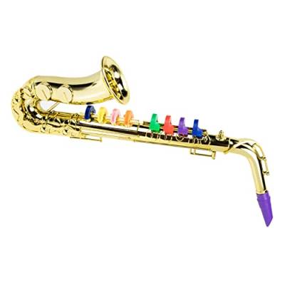 DRESSOOS Saxophon Spielzeug Anfänger-Saxophon-Spielzeug Kinder Trompete Spielzeug Spielzeuge Spielzeug für Kleinkinder Musikinstrument für Kinder simuliertes Saxophon Mini von DRESSOOS