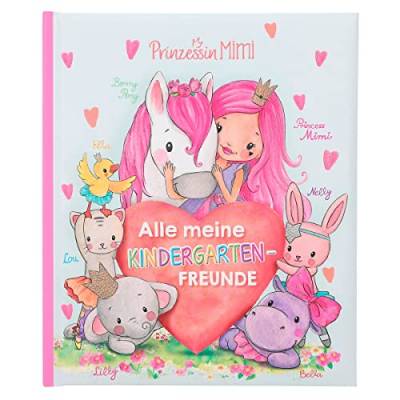 Depesche 12075 Princess Mimi - Kindergarten-Freundebuch im Prinzessinnen-Look, mit 96 verzierten Seiten zum Eintragen für Freunde von Depesche