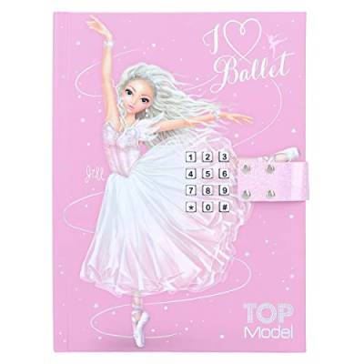 Depesche 12124 TOPModel Ballet - Tagebuch mit Zahlen-Code und Sound in Pink, Buch mit Ballerina-Motiv und 80 linierten, bunt illustrierten Seiten, ca. 20,5 x 15 x 3,5 cm von Depesche