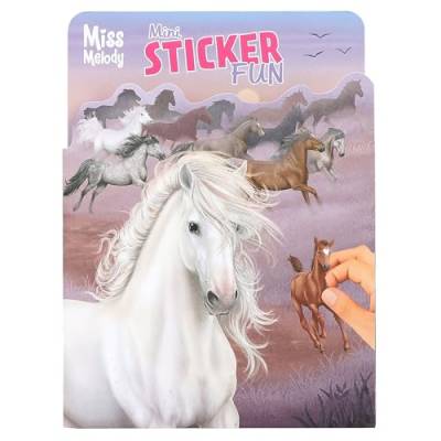Depesche 12465 Miss Melody Mini Sticker Fun - Stickerbuch mit 12 Hintergrundseiten zum Selbstgestalten, inklusive 7 Bogen Aufkleber von Depesche