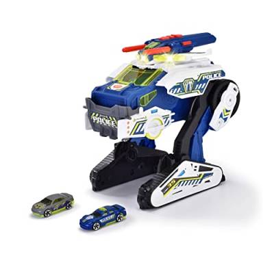 Dickie Toys Rescue Hybrids Polizei-Fahrzeug Police Bot (35 cm) - futuristisches Polizeiauto (groß) mit Transform-Funktion & weiteren Features, Spielzeug mit Licht & Sound für Kinder ab 3 Jahren von Dickie Toys