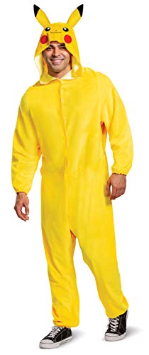 Disguise Unisex Pikachu Classic Adult Costume, Yellow, S/M von Disguise