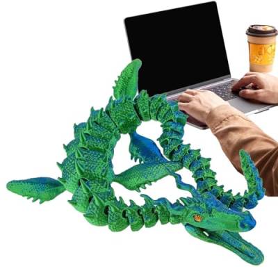 Dovxk Artikulierter Drache, Drache 3D gedruckt,3D-Drachen mit flexiblen Gelenken - Voll bewegliches 3D-gedrucktes Drachen-Zappelspielzeug für Erwachsene, Jungen und Kinder von Dovxk