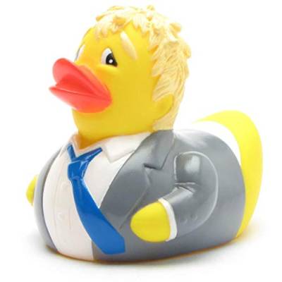 Duckshop I Boris Johnson Badeente I Brexit Quietscheente I L: 9 cm von Duckshop