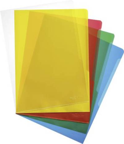 Durable Sichthülle 2337 DIN A4 Polypropylen 0.12mm Transparent, Gelb, Rot, Grün, Blau 233700 100St. von Durable