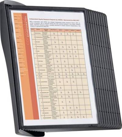 Durable Sichttafelwandhalter SHEPA STYLE WALL 10 - 5854 Schwarz DIN A4 Anzahl der mitgelieferten Sic von Durable