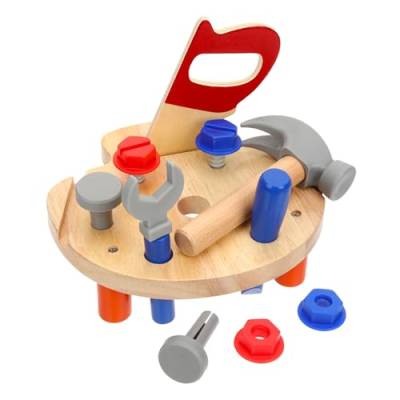 ERINGOGO 1 Satz Simulationsspielzeug zum Zerlegen Kinderspielzeug Spielzeuge Hausrequisite Spielen Werkzeugbank für Kinder Puzzle einstellen Werkbank Kleinkind vorgeben Holz von ERINGOGO