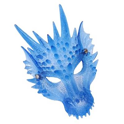 ERINGOGO 1Stk Halloween-Drachenmaske Tier kostüme 3D-Drachen-Cosplay-Maske Party-Drachenmaske Karneval Gesichtsschleier Drachen-Halbmaske Horrormaske bilden Requisiten Wasserhahn Kleidung von ERINGOGO
