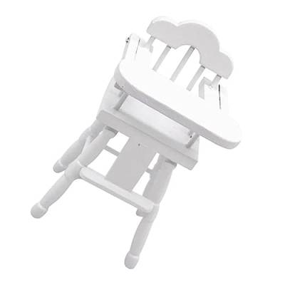 ERINGOGO 1Stk Hochstuhl Spielzeug puppenhaus Stuhl Holz puppenzubehör möbel babystuhl babyhochstühle Modelle Mini-Hocker Mini-Stuhl-Modell Möbel für Fütterstühle hölzern von ERINGOGO