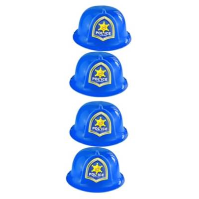 ERINGOGO 4 Stück Rollenspielhüte für Kinder Feuerwehrmütze für Kinder Kinderspielzeug verkleidung kinder party zubehör kinder Fahrradhelm Jungenkleidung Bauschutzhelm für Kinder Erwachsener von ERINGOGO