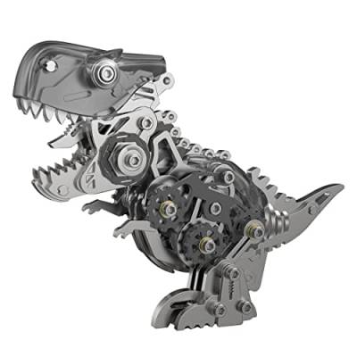 Explorers 3D Metall Puzzle, 160 Teile Metall 3D Dinosaurier Puzzle Modellbausatz für Erwachsene Teens, Kreative, Transparent Schwarz von Explorers