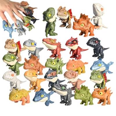 Dinosaurier Spielzeug Biss Finger,Schleuder Dinosaurier Spielzeug,Slingshot Dinosaur Finger Toys,Lustige Fliegende Dinosaurier Schleuder Spielzeug,Zufälliger Stil (12 Stück) von FZQBEY