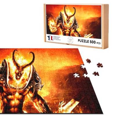Puzzle Classic 500 Teile Demon Teufel Satan Feuer Videospiele RPG von Fabulous