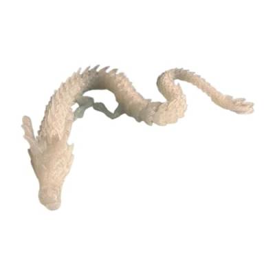 Flexi Dragon 3D gedruckt,Dragon Fidget 3D gedruckt - Jahr des Drachen leuchtendes 3D-Ornament | Artikuliertes Drachendekor, ästhetisches Kunsthandwerk für Wohnzimmer, Eingangsbereich, Arbeitszimmer von Generic