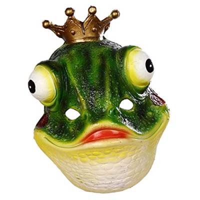 Gogogmee 1 Stück Frosch-Maske Cosplay-Maske Ausgefallene Kleider Abschlussball-Requisiten Frosch-Kopfbedeckung Frosch-Cosplay-Gesichtsbedeckung Party-Kostüm Lustige Kopfbedeckung von Gogogmee