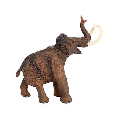 Gogogmee wolliges Mammut afrikanischer Anzug Mini-Tiermodell Elefant Waldtier Spielzeug Modelle Modell Einer Tierfigur Tierstatue wild Puppe Göttliche Skulptur einstellen Kind Mammut- PVC von Gogogmee
