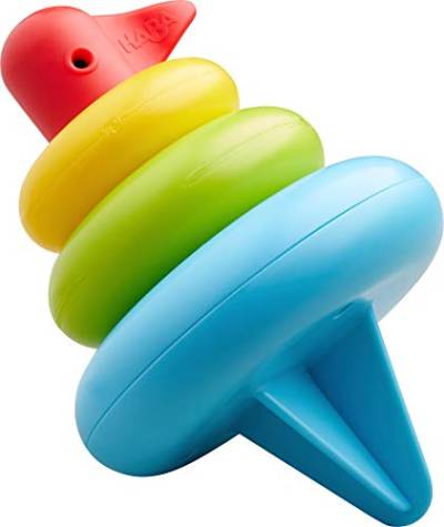 HABA 304908 - Steckspiel Boje, Badewannenspielzeug für Kinder ab 1,5 Jahren mit 4 Teilen zur Übung der Feinmotorik, Wasserspielzeug ab 18 Monaten zum Stecken in vielen Farben 14 cm von HABA
