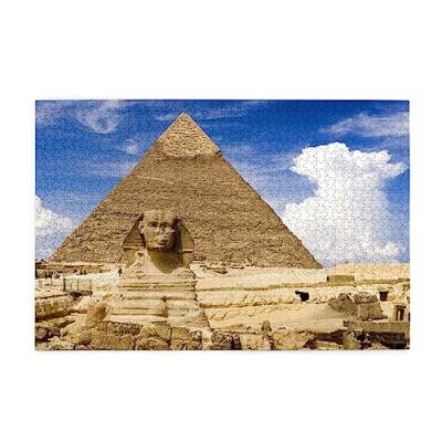 Pyramids of Egypt Puzzles für Erwachsene, 1000 Teile, interessante Holzpuzzles, Stressabbau-Puzzles mit Box von HAICOM