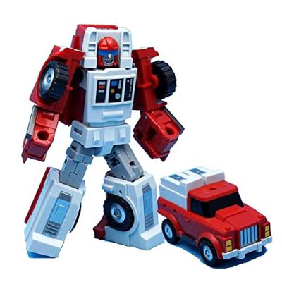 HALFS Transformbots-Spielzeug: Mobiles MFT-Spielzeug mit rotem Power-Anzug, Transformbots-Spielzeugroboter, Spielzeug for Teenager ab Alter. Spielzeuge sind 4 Zoll groß von HALFS