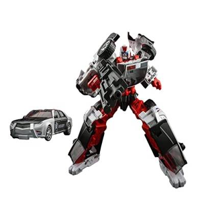 Transformer-Toys, Radieschen-Version KO MT, vergrößerte Version, Schutzgeist-Körper-Polizeiauto, bewegliche Puppe, Verformungsspielzeugmodell, Höhe 7 Zoll von HALFS
