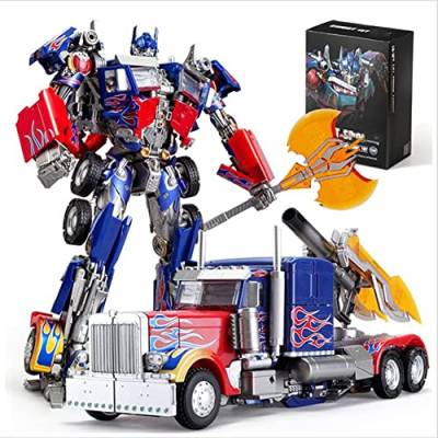 Transformer-Toys: Optimus Commander Transformer-Toys Bewegliche Puppen, Alu-Actionfiguren, Kinder ab 15 Jahren, 13 Zoll hoch von HALFS