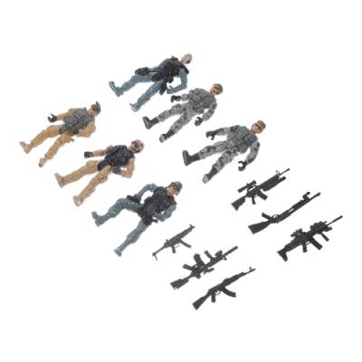 HONMEET 1 Satz Militärsoldatenmodell Minisoldaten Modellieren Menschenfiguren Armeeleute Stehen Bausteinspielzeug Soldat Mini-soldatenspielzeug Sandtischfiguren Spielzeuge Blöcke Plastik von HONMEET
