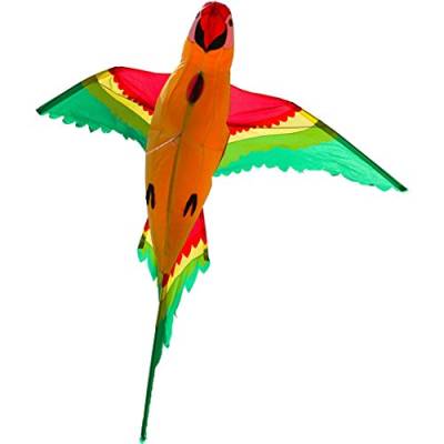 HQ 106514 - Parrot 3D, Einleiner, ab 8 Jahren, 110x118cm, inkl. 17kp Polyesterschnur 40m auf Spule, 2-4 Beaufort von HQ HIGH QUALITY DESIGN