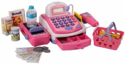 My cash register - 261780 Kasse pink Scannerkasse fÃ¼r Kaufladen viel ZubehÃ¶r von Haberkorn