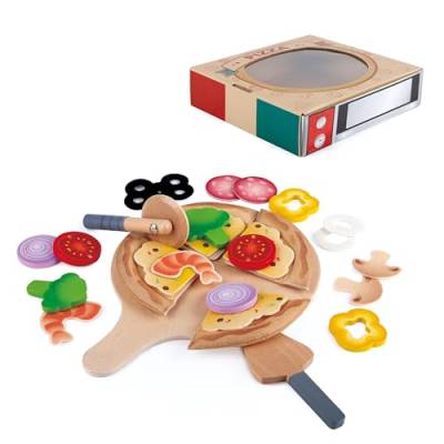 Hape Pizza-Set von Hape Küchenspielset mit Pizzakarton-Verpackung für noch mehr Spielspaß von Hape