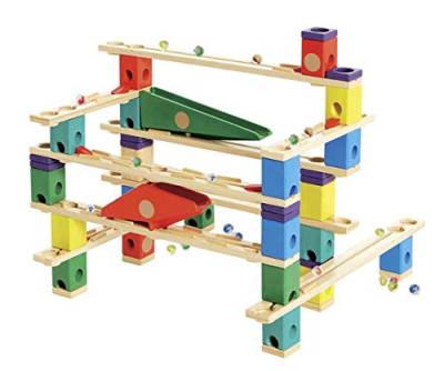 Hape E6009 - Quadrilla Vertigo, Kugelbahn, Konstruktionsspielzeug, aus Holz, ab 4 Jahren, Multi-colour von Hape
