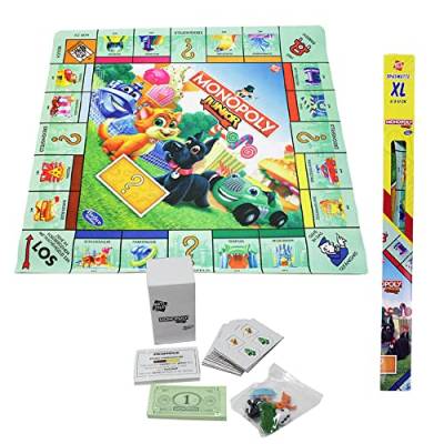 Hasbro Gaming Monopoly Junior XL Spielmatte 61x61cm Deutsche Version Kinderspiel Brettspiel von Hasbro