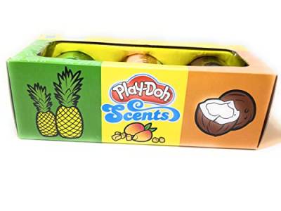 Hasbro Play-Doh Scents Tropical Fruit 340 ml, 3er-Pack von Hasbro