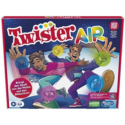 Hasbro Twister Air Spiel, AR Twister App Spiel, Verbindung mit Smart Geräten, Bewegungsspiel, ab 8 Jahren, Deutsche Version von Hasbro Gaming