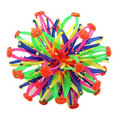 Hihey Hoberman Sphere Teleskopkugel Kunststoff Stretch Ball Einziehbare Kugel Spielzeug Lustige Bunte Spielzeugball Für Kinder von Hihey