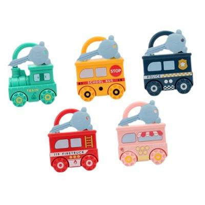Hohopeti 5st Autospielzeug Für Kleinkinder Von 1–3 Jahren Spielzeugauto Montessori-Spielzeug Für Kinder Ab 3 Jahren Kleinkindspielzeug Vorschule Kindersicherung Plastik Puzzle von Hohopeti