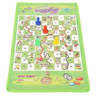 Hztyyier Snake and Ladder Board Game, Schlangen und leiterspiel brettspiel für Kinder Traditionelles Kinderspiel Familienspiele von Hztyyier