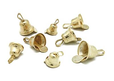 INNSPIRO Goldfarbene Glocken, 8 mm. 10 mm. 12 mm. 30 Stück. von INNSPIRO
