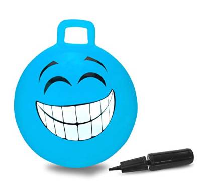 JAMARA 460458 - Hüpfball Smile, BPA-Frei, 450mm-bis 50 kg, fördert den Gleichgewichtssinn und die motorischen Fähigkeiten, robust und widerstandsfähig, pflegeleicht von JAMARA