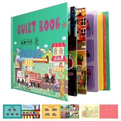 Montessori Quiet Book, Ruhiges Buch Montessori for Toddlers, Interactive Busy Book, Puzzle Buch Pädagogisches Spielzeug, Denkspiele Rätselbuch, Educational Toy Book für Kinder ab 3 Jahre (A) von JOKILY