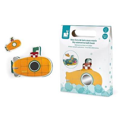 Janod - Mein Unterwasser-Badebuch - Thema Ozean - Baby- und Kleinkindspielzeug - Ab 1 Jahr, J04716 von Janod