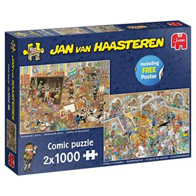 Jan van Haasteren Jumbo Spiele Jan van Haasteren Ausflug ins Museum - Puzzle 2x1000 Teile von Jumbo