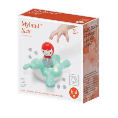 4M K10466 Myland Robbe Spielzeug, Mehrfarbig/Meereswellen (Ocean Tides), M von 4M