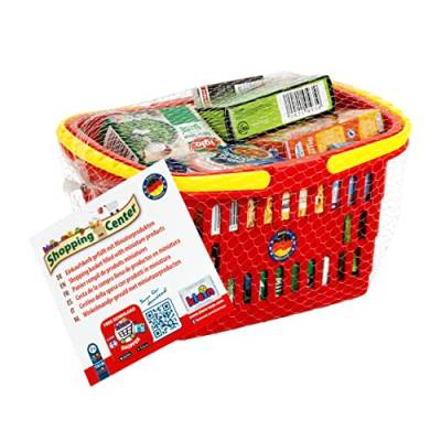 Klein Theo Einkaufskorb I gefüllt mit Deutschen Produkten für den Kaufladen I Spielzeug für Kinder ab 2 Jahren von Klein