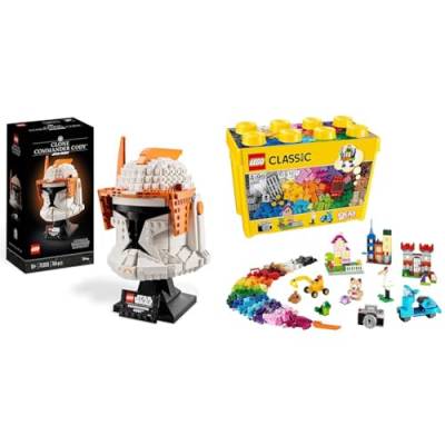 LEGO Star Wars Clone Commander Cody Helm Set für Erwachsene & Classic Große Bausteine-Box, Konstruktionsspielzeug für Mädchen und Jungen von LEGO