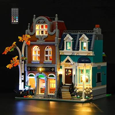 LIGHTAILING Licht-Set Kompatibel Mit Lego 10270 Creator Expert Bookshop Bausteinen Modell：Fernbedienungsversion - Modell Set Nicht Enthalten von LIGHTAILING