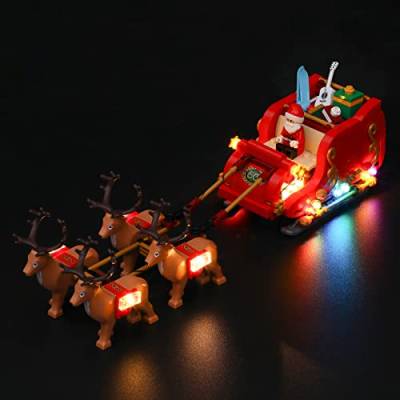 LIGHTAILING Licht-Set Kompatibel Mit Lego 40499 Santa Sleigh Bausteinen Modell - Modell Set Nicht Enthalten von LIGHTAILING