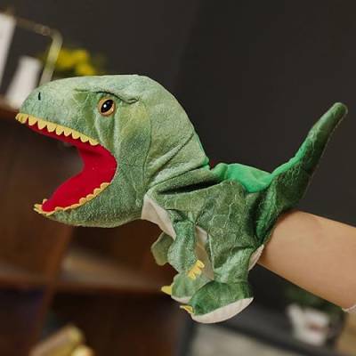 LOMTRATS Dinosaurier-Handpuppen für Kinder, Kleinkind enthält Triceratops und Tyrannosaurus Rex mit beweglichen offenen Mündern, perfekt zum Geschichtenerzählen,Geburtstagsgeschenke von LOMTRATS