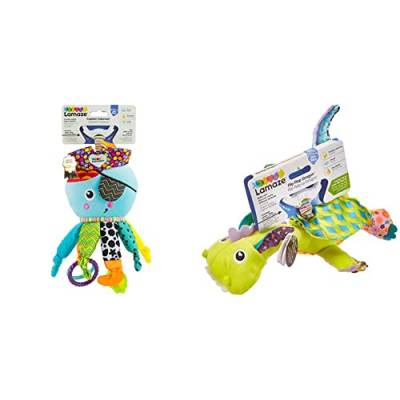 Lamaze Baby Spielzeug Captain Calamari, die Piratenkrake Clip & Go, Hochwertiges Kleinkindspielzeug & Baby Spielzeug Diego, der Fliegende Drache Clip & Go, Hochwertiges Kleinkindspielzeug von Lamaze