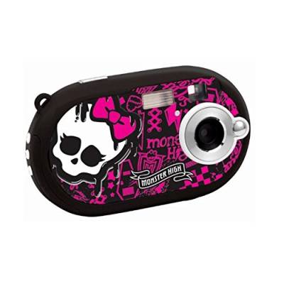 Lexibook DJ028MH Monster High Digitalkamera (5 Megapixel, 3,6 cm (1,4 Zoll) Display, 8MB interner Speicher) schwarz von Lexibook