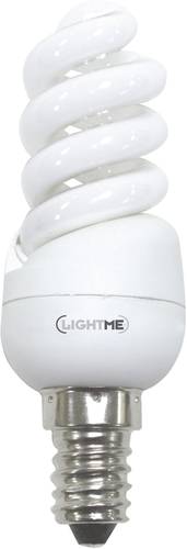 LightMe Energiesparlampe EEK: G (A - G) E14 95mm 230V 8W = 44W Warmweiß Spiralform 1St. von LightMe